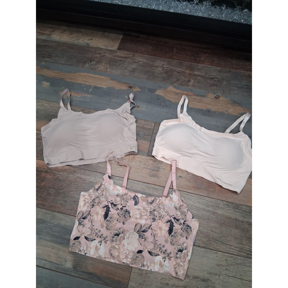 Vince Camuto Set Of 3 LARGE Lounge Bra  Removeable Pads Womens B23